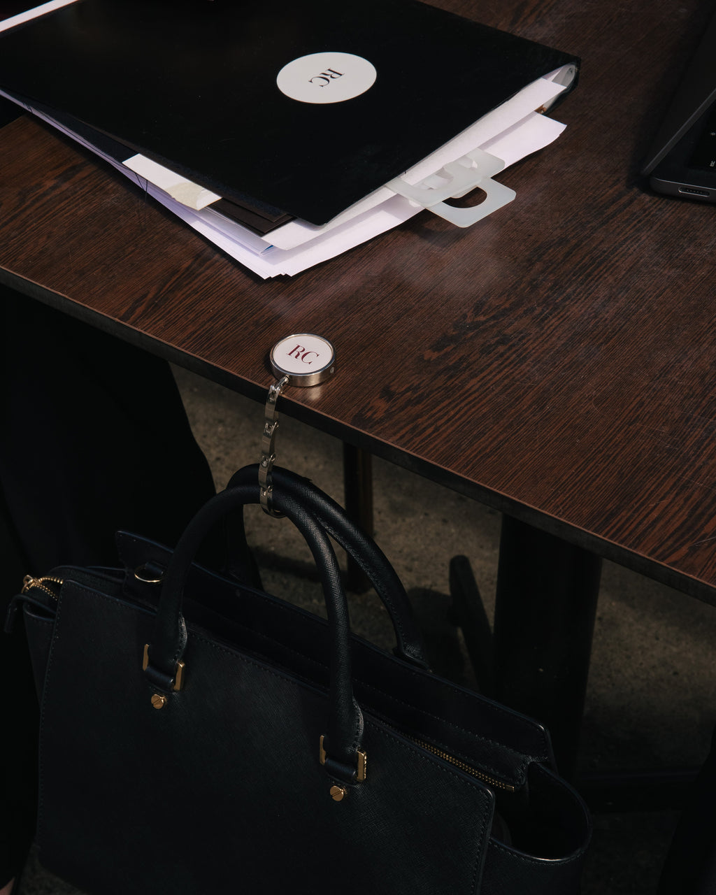 The ROUGE Bag Hanger